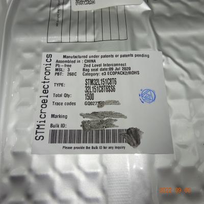 Componentes eletrônicos STM32L151C8T6 Circuito integrado novo e original IC
