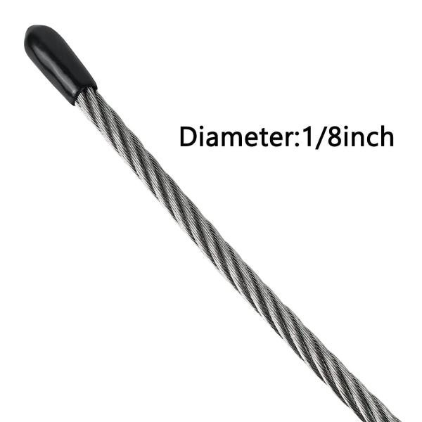 Non-coated 250FT Wire Rope Cable For Railing 7x7 7x19 1/8 Stainless Steel T316 Aircraft Deck Railing Cable