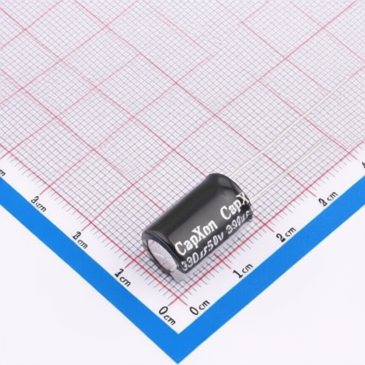 Long Endurance CapXon GH331M050G160A Aluminum Electrolytic Capacitor with Safety Vent and PET Sleeve