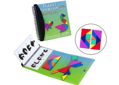 Protecção Ambiental Não Toxica Inofensiva Tangram Puzzle Book Set de Atividade Magnética
