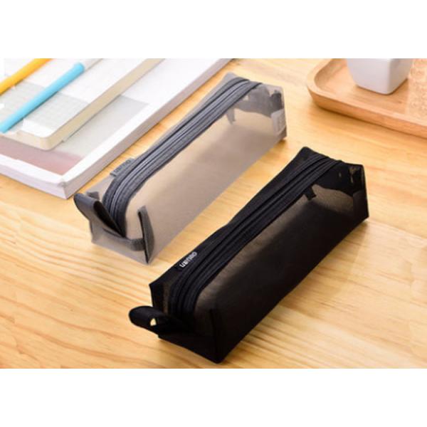 Pen bag creative personality net transparent storage bag junior high school students pen bag makeup bags