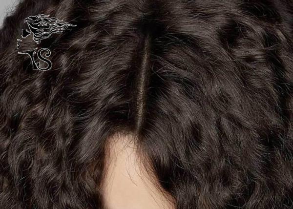 Custom Deep Wave Lace Front Top Closure , 4x4 Brazilian Curly Lace Frontal Piece