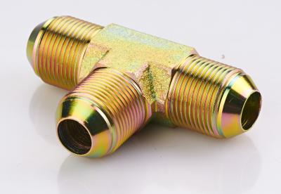 Sae J514 Hydraulic Hose Tee Fittings  / Jic Tube Fittings Forged Technics
