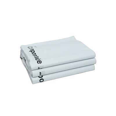 White LDPE Plastic Poly Shipping Bag For Clothes Packaging Customized