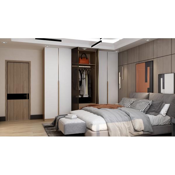 Contemporary Modern Design Style Moisture Resistance Bedroom Furniture Closet Wardrobe
