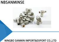 SCT tout l'enfoncer en laiton de montage en métal les soupapes de commande pneumatiques en laiton de circulation d'air de contrôleur de vitesse Sanmin