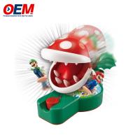 Jogos Dentes Super Mario Piranha Plant Escape Feito Jogo de Ação de Mesa para Idades 4+ com 2 Figuras de Ação Super Mario Colecionáveis
