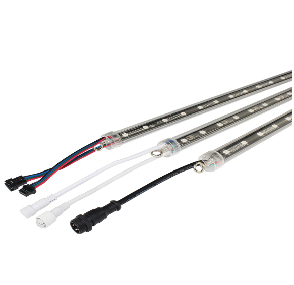 1000mm LED Meteor Lights RGB Full Color Milky White Tube for Outdoor Decorative Application