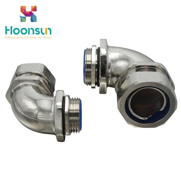 M25 Male Threaded Metal Hose Fittings IP66 Split Type 90 Degree