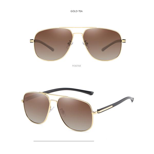 Unique Trending Uv400 Polarized Sunglasses BSCI Square Ocean Lens