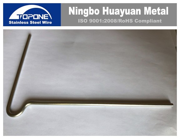 À angle droit acier inoxydable guide les solides solubles de recourbement c