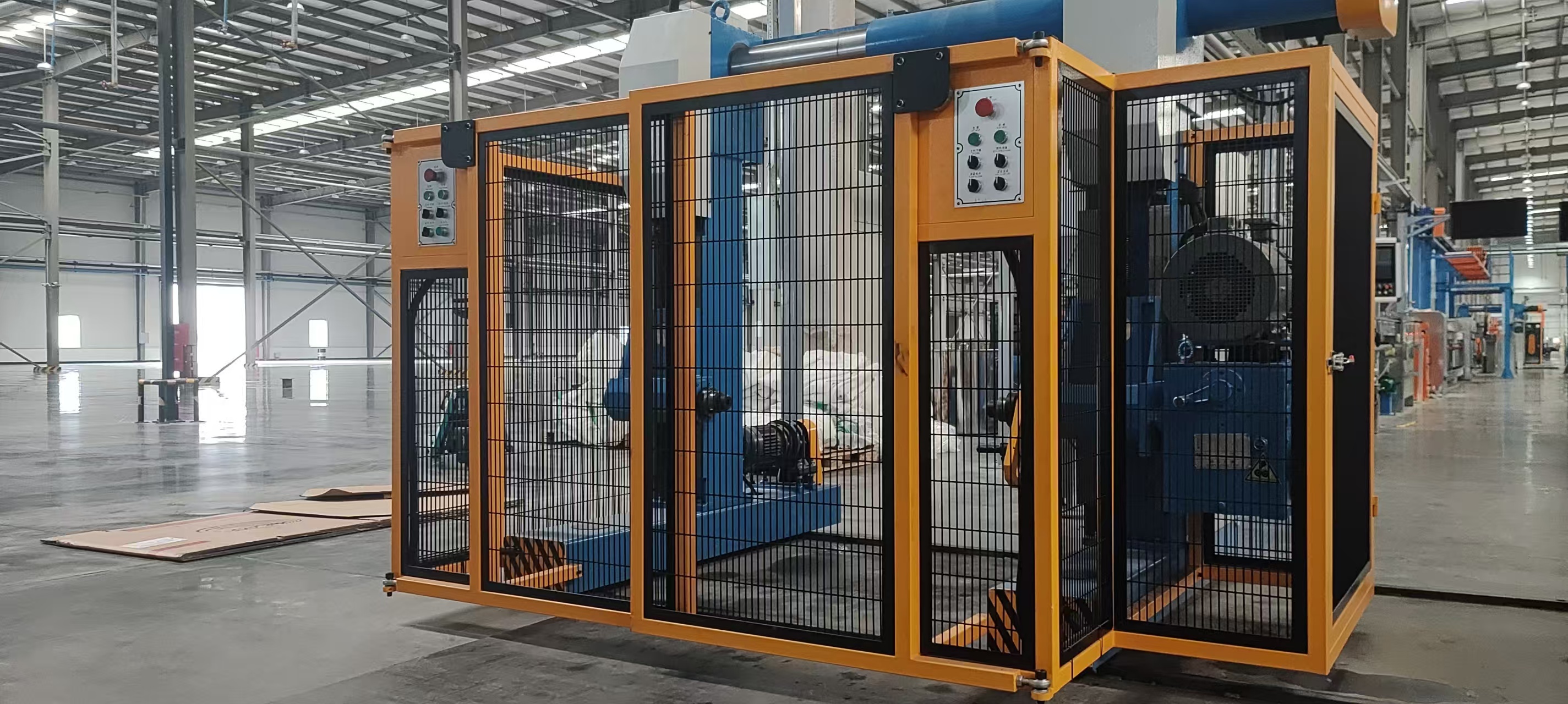 Gantry Type Powered Pay-off Machine with SIMATIC S7-1200 PLC Control System for High Load Capacity Cable Extrusion