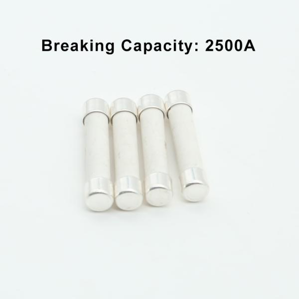 Protección contra el relámpago 2.5kA 5A a 50A 250VAC 75VDC RO57 6x25mm Fuso cerámico
