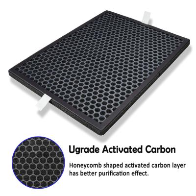 High Efficiency Coating Honeycomb Shaped Eco-Friendly Activated Carbon Air Purifier Replacement Filter
