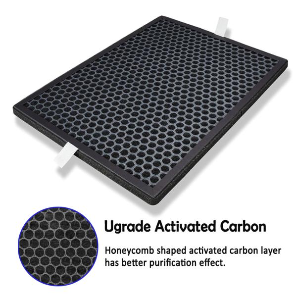 High Efficiency Coating Honeycomb Shaped Eco-Friendly Activated Carbon Air Purifier Replacement Filter
