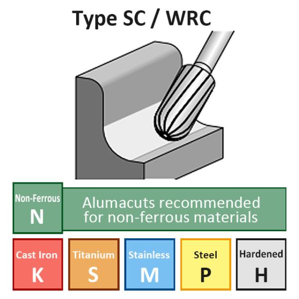 Arquivos rotativos de carburo de tungstênio INOX CUT Design para encomenda de teste Qualquer quantidade aceita
