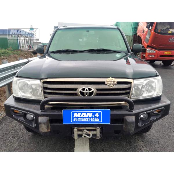 Black Steel 4x4 Bumper Front TOYOTA Bull Bar For LC100 Compatible Winch