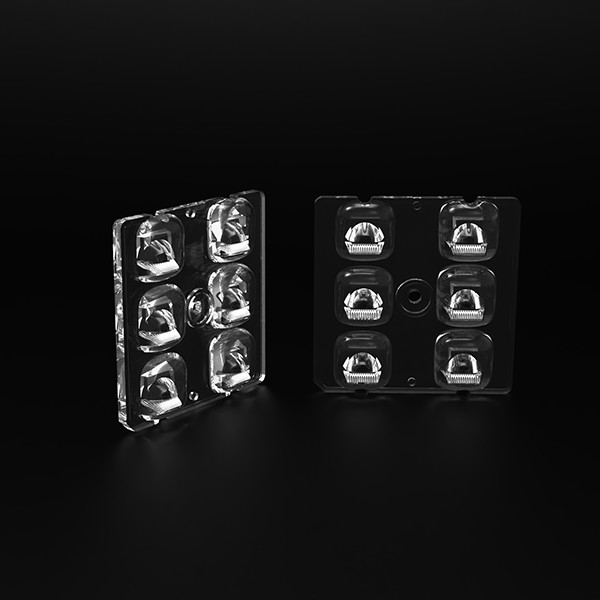 50×50×3.5mm Size SMD5050 LED Lens with PC Material and ROHS Certificate for Outdoor Light