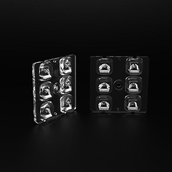 50×50×3.5mm Taille SMD5050 Lentilles à puce LED pour lumière extérieure Certificat Rohs