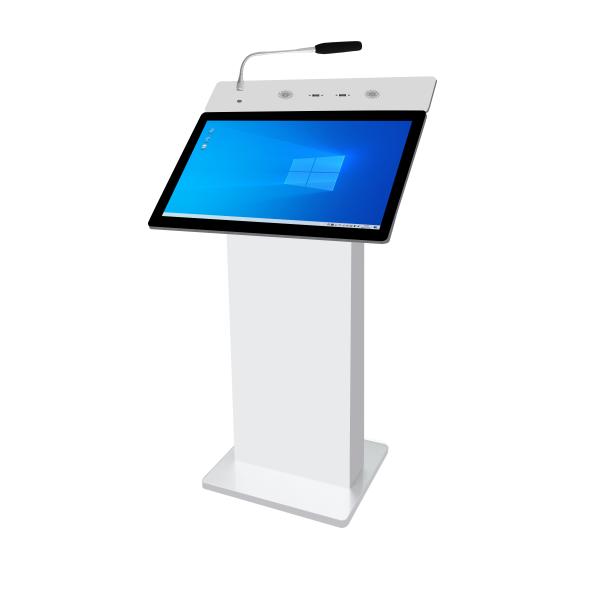 23.6 Inch Electronic Lectern Podium with Intel i5 6th CPU and 350 Cd/m² Brightness for Interactive Teaching