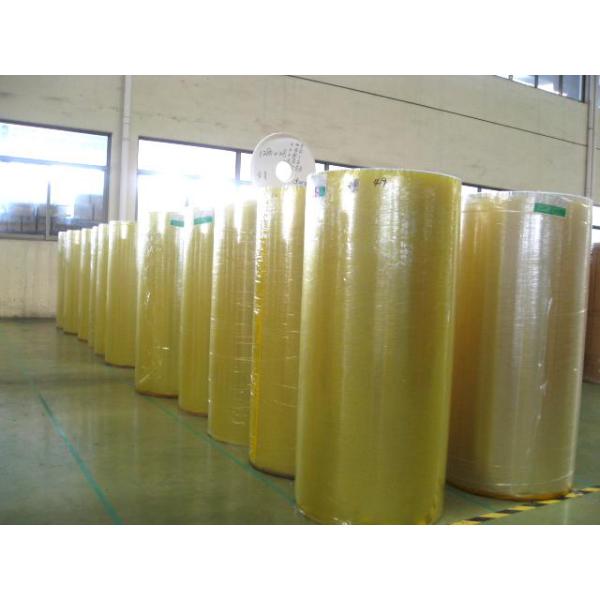 Transparent Bopp PVC Film Roll , Water Activated Packing Tape Jumbo Roll 980/1280/1620mm