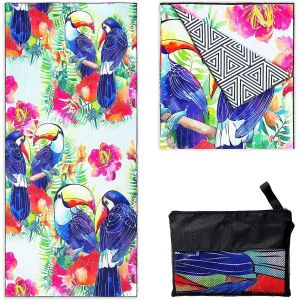 Гостиничные качественные вышитые пляжные полотенца с молниеносным карманом