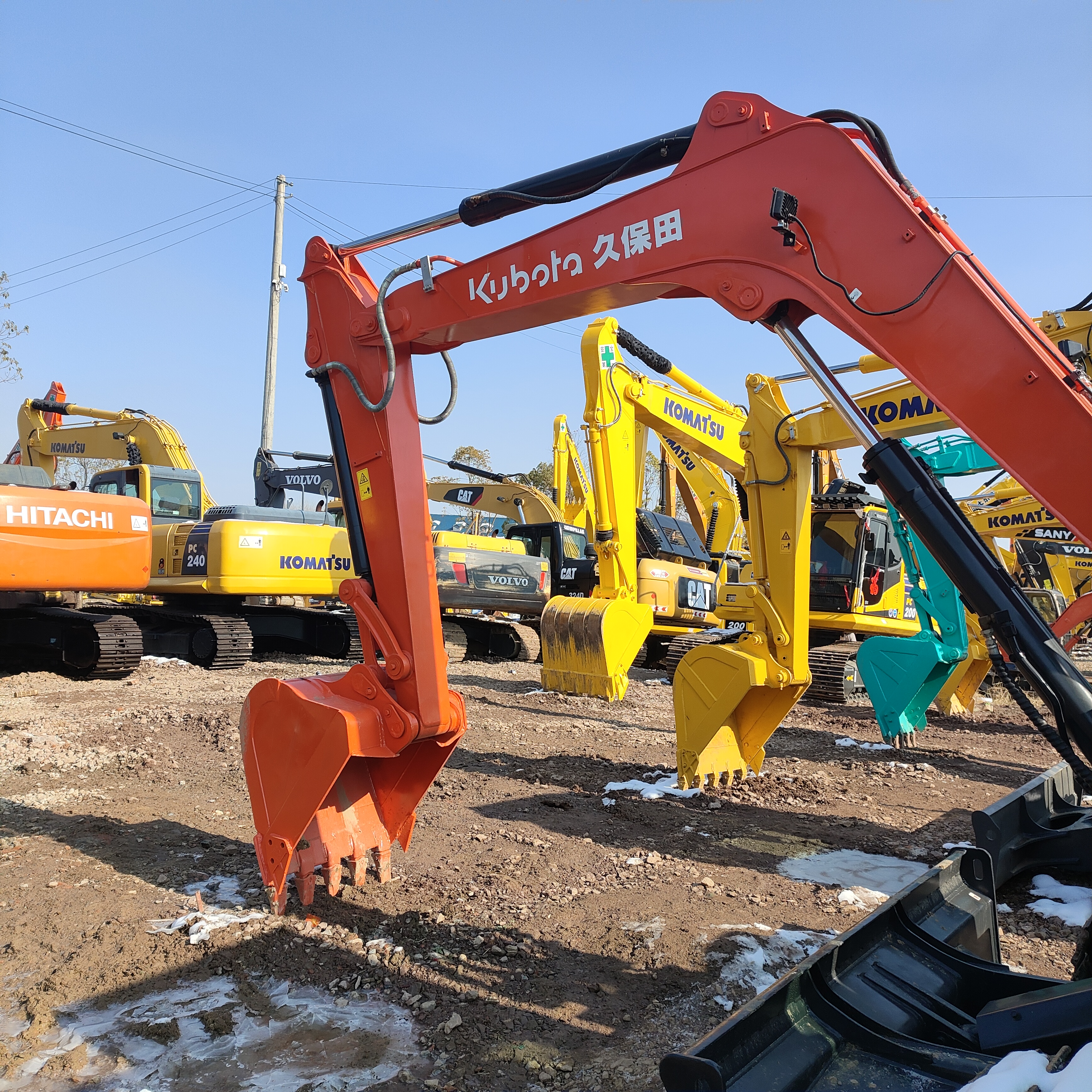 KX183-3 Kubota Crawler Excavator Мощный двигатель Компактный дизайн Легкий контроль Стабильная производительность