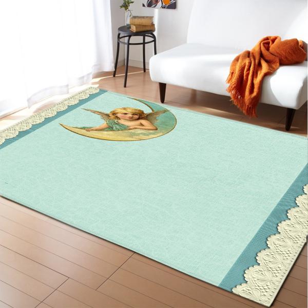 Creative Living Room Floor Carpets Anti Skid Dining Room Floor Mat