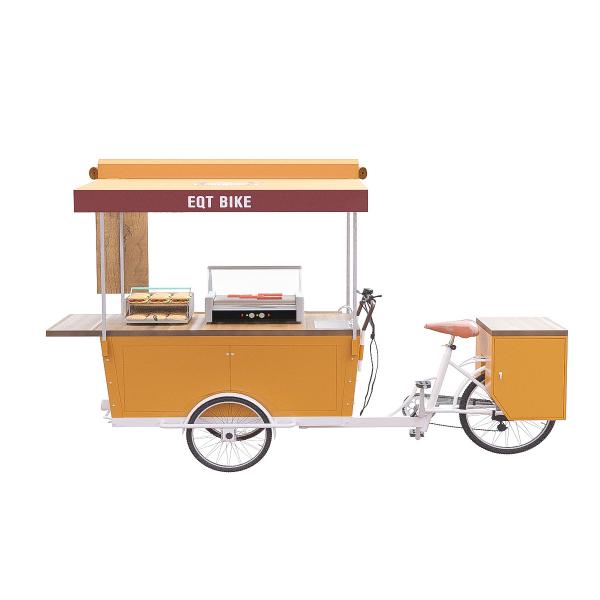 Carro do alimento do hamburguer da resistência de desgaste do café da manhã de 2500MM