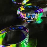 Pulseiras flash personalizadas, pulseiras coloridas personalizadas.