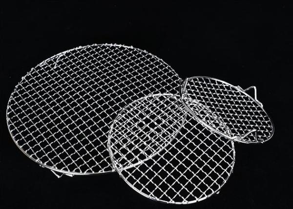 Stainless Steel 304 BBQ Grill Wire Mesh 450x600mm Food Grade