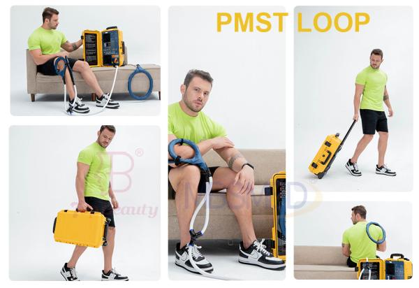 Pmst Double Loop Para Terapia Física Humana Fisioterapeuta PEMF Máquina de Dispositivo de Terapia Magnética Para Alivio da Dor no Ombro Congelado