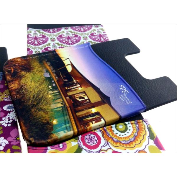 Anti Water Silicone Card Holder Custom , Iphone Card Holder Stick On Light Weight