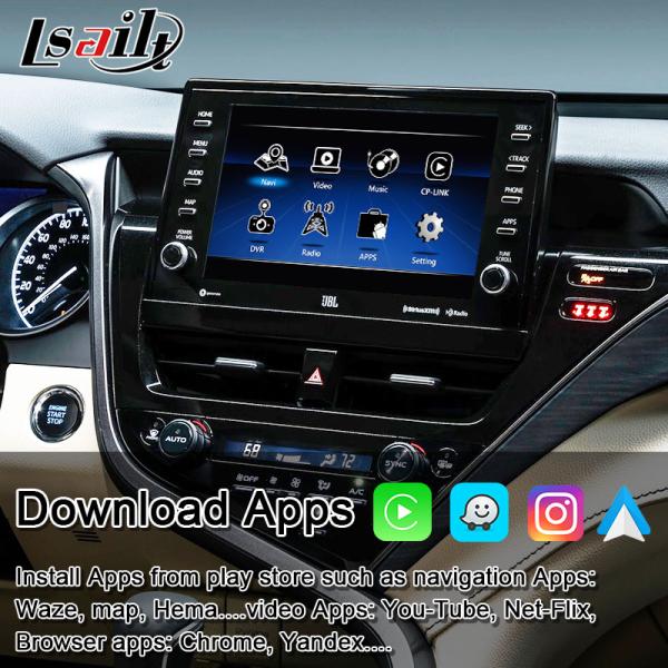 Lsailt Android 13 видеоинтерфейс для Toyota Camry 2018-2021 RAV-4, Sienna OEM Обновление экрана с Android мультимедийной системой Включает YouTube, NetFlix
