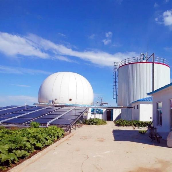 Free Standing Double Membrane Biogas Tanks For Sewage Water Treatment Plants