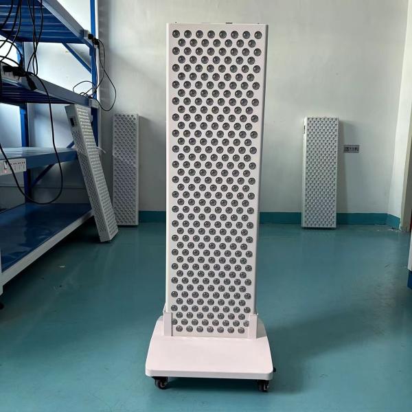 660nm 850nm Near Infrared Red Light Therapy Panel for Full Body Treatment 5W*300Leds 2pcs*1500W Panel 1pc Stand
