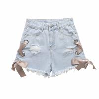 Manufactuer Customized Vintage Distressed Woman Denim Shorts