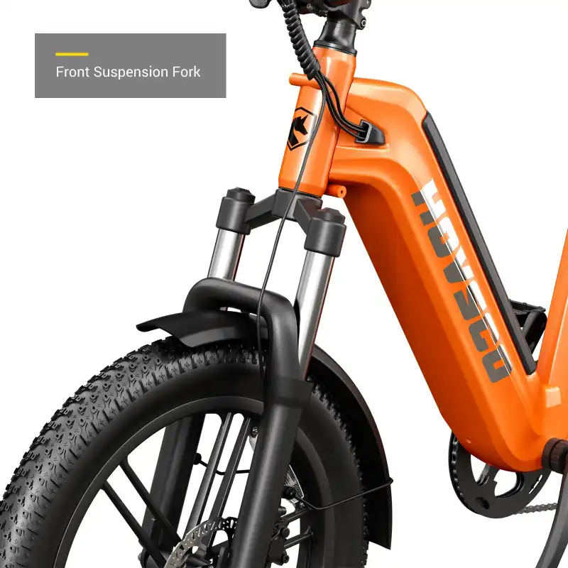 German Warehouse HovCart EU/US/AU Stock Electric City Cargo Bike for Two Children with Protection Seat Torque Sensor Fat Tire
