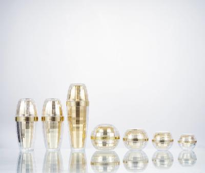 Acrylic Gold Custom Luxury Cosmetic Packaging 15g 30g 50g 100ml Face Cream Jar