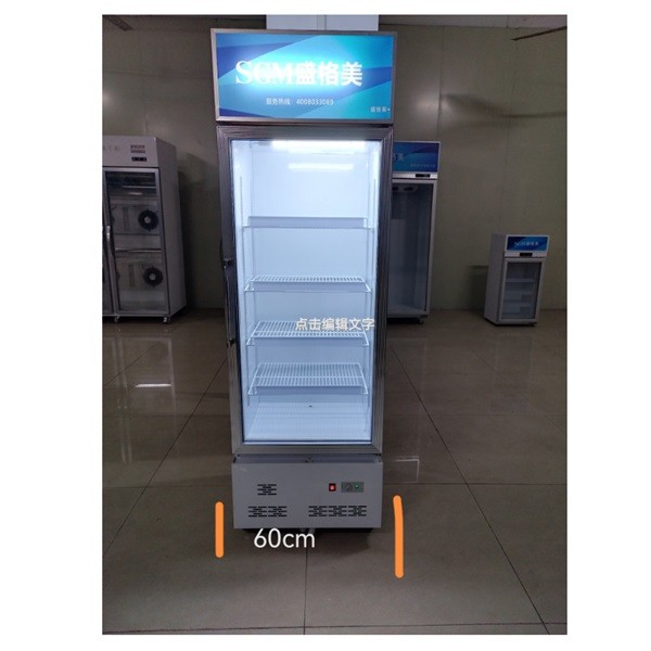 4 Layer Adjustable Shelf LED Single Door Upright Cooler With Direct Cooling System