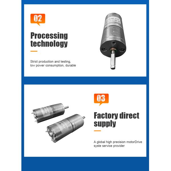 25mm Diameter Reduce Speed Carbon Brush Dc Electric Motor