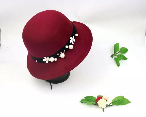 100% Poly Straw Female Wide Brim Hats With Decorating Flower / Woven Label