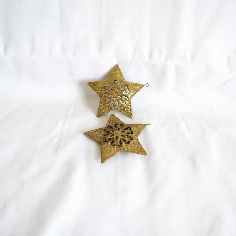 Indoor Metal Christmas Ornaments Customized Black Vintage Style Lightweight