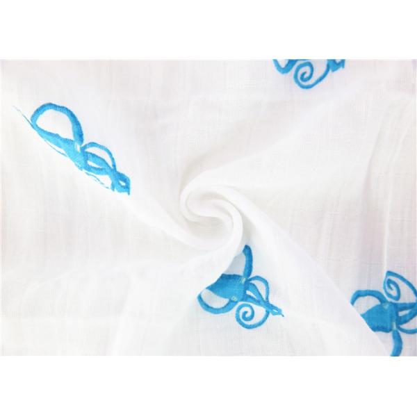 Organic Cotton Muslin Monogrammed Baby Blankets With Hanging Toy / Velcro Hands
