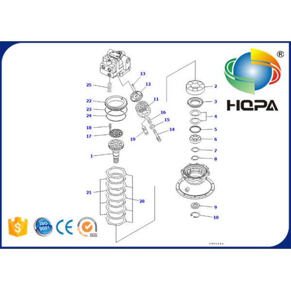 706-7K-01011KT 706-7K-01011 Swing Motor Seal Kit For Komatsu PC300-7 PC380LC-7K