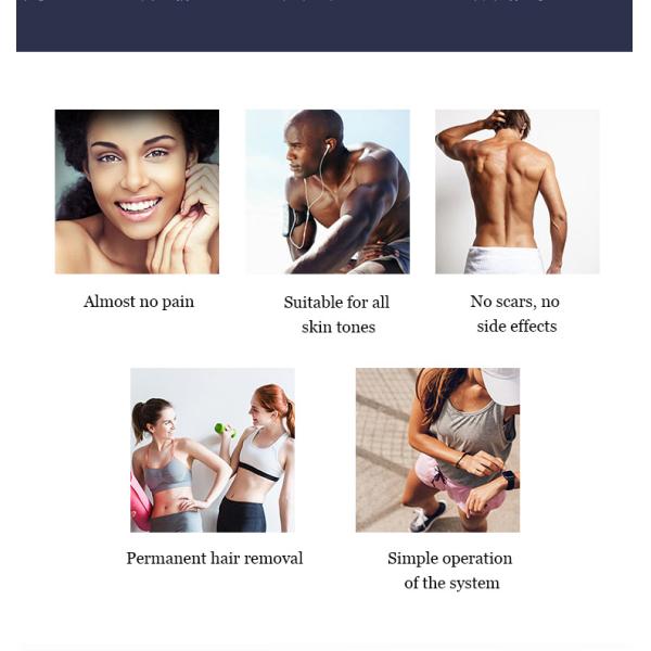 12HZ Laser Hair Removal Machine Painless 808nm For End User