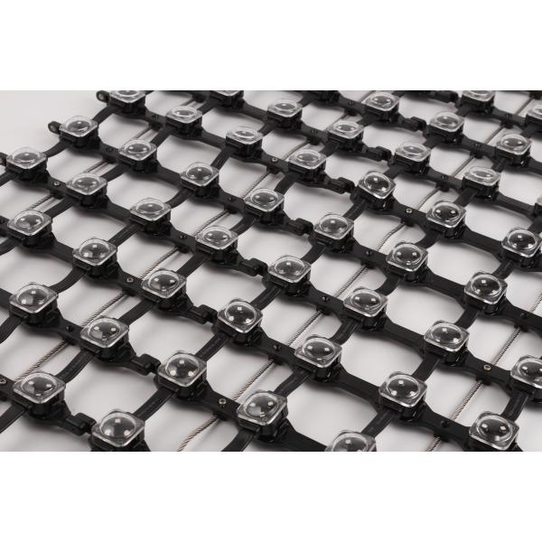 High Brightness P125 DC12V Curtain Shop Window Glass Tv Led Panels Mesh Display Transparent Led Screen