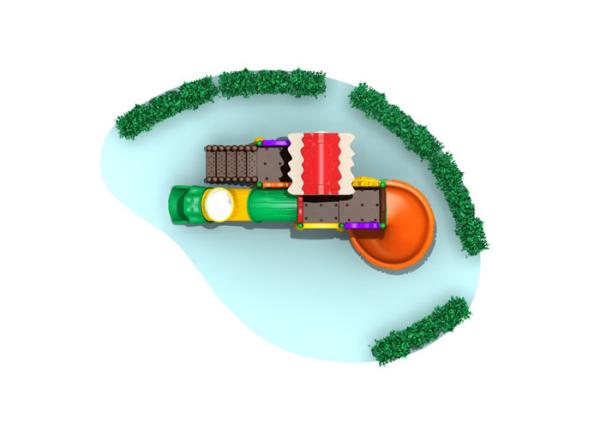 Durable Kids Outdoor Play Gym Sets , Childrens Plastic Playground Equipment