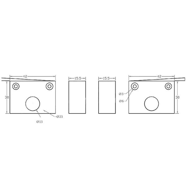 Plastic Stainless Steel MK10 3D Print Head Extruder Black 1.75mm