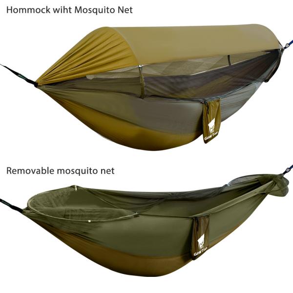 W140cm multifunction Portable Hammock With Mosquito Net